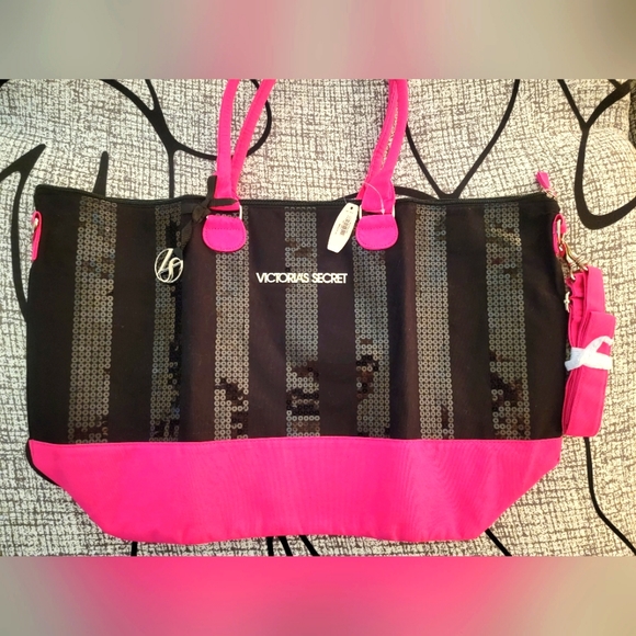 NWT Victoria's Secret Sequin Weekender - Picture 1 of 4
